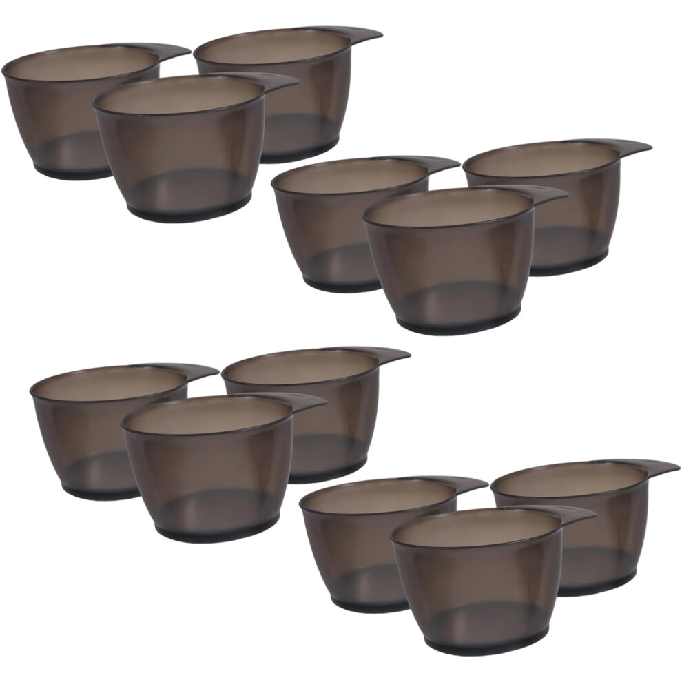 Hkhbjs 12Pcs Plastic Hair Dye Bowls With Pour Edge For Controlled Tint Distribution Heat-Resistant Mixing Containers