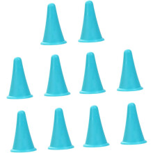 10er-Set große Silikon-Stricknadelspitzenüberzüge, blaue Nadelspitzenschoner mit rutschfestem Design
