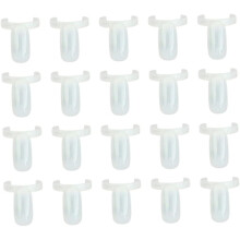 100 Stück Nagelgel-Präsentationsringe, Manikürefarben, ABS-Material, Weiß