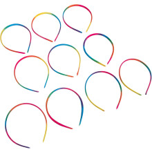 10 dünne Haarbänder für Damen, Mädchen und Jungen – bequeme Regenbogen-Haarbänder und Haaraccessoires