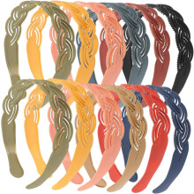 12er-Pack Haarbänder für Damen, elastische Stirnbänder für die Gesichtsreinigung, Haarbänder für dickes Haar, Spa-Accessoires