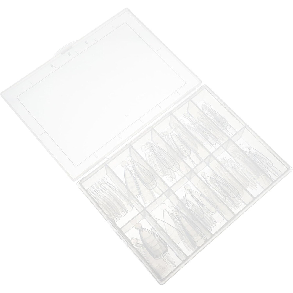 Hkhbjs 120Pcs Crystal Nail Tip Extensions With Scale Plastic Gel Nail Extension Mold For Manicure Supplies Suitable