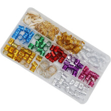 150 Stück Haaraccessoires für Zöpfe, Haarringe und Schnallen aus Legierung, geeignet für Modenschauen und Hochzeiten
