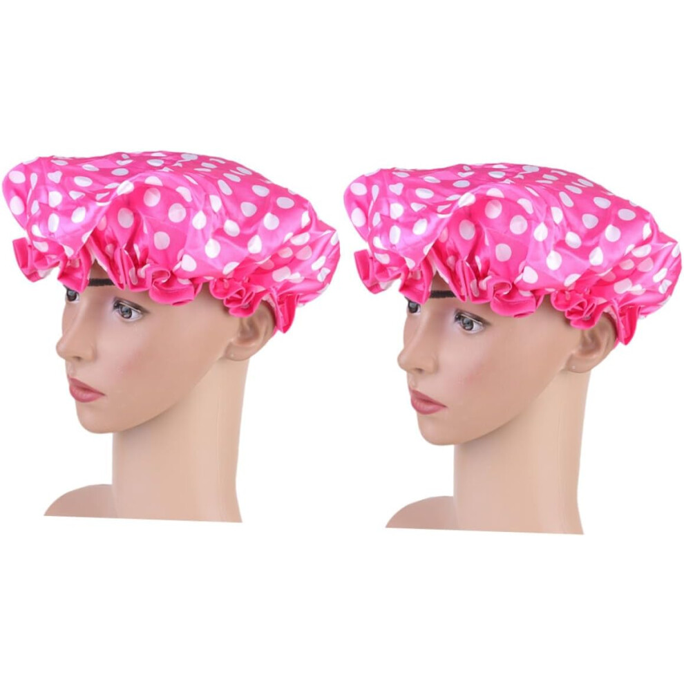 Hkhbjs 2Pcs Eva Shower Cap Bathing Cap For Adults Hair Protective Bath For Daily Use In Bathroom Swimming