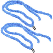 2 Stück handgefertigte Haarverlängerungen aus Wolle (Dreadlocks) mit Clips für den Hippie-Stil