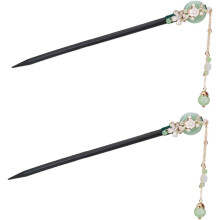 2 buc ciucuri păr stick chinezesc floral păr bețișoare naturale abanos agrafe coc suport pentru accesorii tradiționale chinezești