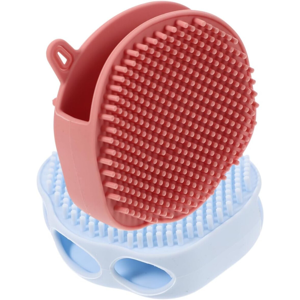 Hkhbjs 2Pcs Shampoo And Bath Brush Silicone Scrubber For Bathing Silicone Scrubber Use