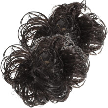 große, künstliche Haarteile mit Duttclips, natürliche schwarze Kunsthaarverlängerungen für Damen, Styling-Accessoires für Hochsteckfrisuren