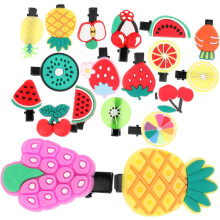 2er-Set Frucht-Haarnadeln, Haaraccessoires für Jungen und Mädchen, flache Haarspangen für Mädchen zum Stylen, Haarspangen-Accessoires