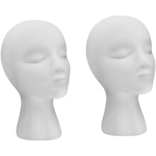 2 buc cap de manechin profesional pentru femei, perucă, model, perucă, afișare, suport pentru pălărie, accesoriu de păr