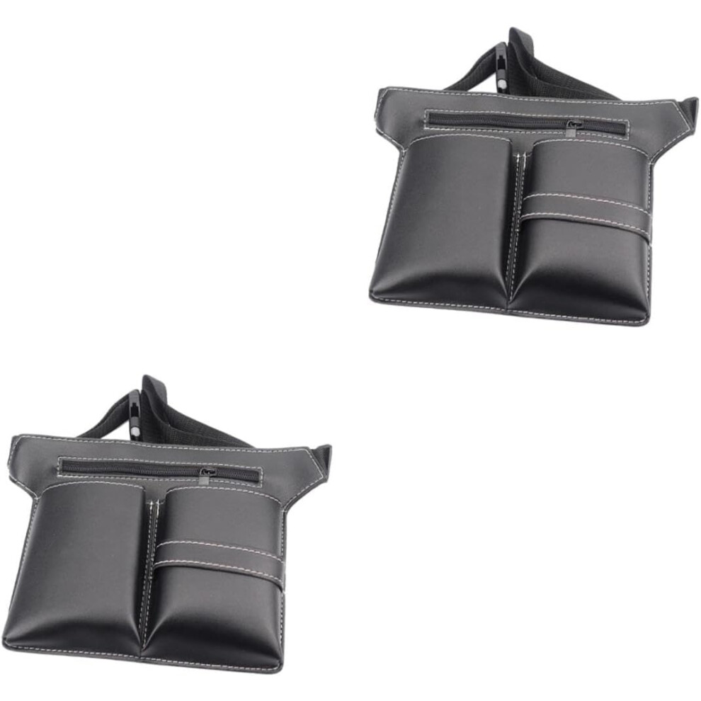 Hkhbjs Black 2Pcs Scissor Holder For Hair Salon Hairdressing Bag Scissor Holder Waist Bag For Barber For Barber Tools And Hairdressing Scissors