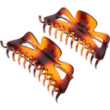 2 große Haarspangen mit Haifisch-Motiv für Damen, ideal zum Halten von Pferdeschwänzen in Bad, Dusche und Make-up.