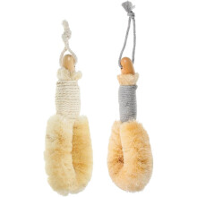buc perie de baie din sisal, perie de duș exfoliantă, perie de spate, frecare pentru duș, mâner confortabil, curea, curățare profundă, baie