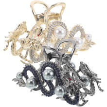 Stück Drachenhaarspangen, Metall-Haarspangen, Frühlingsfest-Haarspangen, chinesische Accessoires, Haarklammer für Damen, halber Dutt