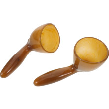 2 Stück Gua-Sha-Schalen aus Naturharz für Rückenmassage und Körperentspannung, Gua-Sha-Schabemassagegerät