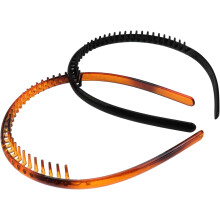 Gezahnte Haarreifen, rutschfeste Haarbänder aus Kunststoff, 2 Stück, elegante Accessoires für Frauen und Mädchen, für den täglichen Gebrauch