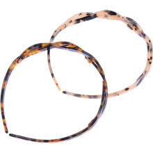 2er-Set Haaraccessoires für Damen: Haarreif mit Schildpatt-Zähnen