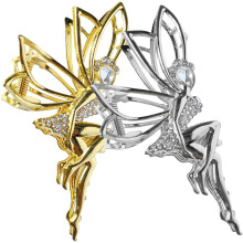 Metallene Haarspangen, 2 Stück, 11,5 cm, Strass-Haarclips für Damen und Mädchen, elegante Haaraccessoires für den täglichen Gebrauch