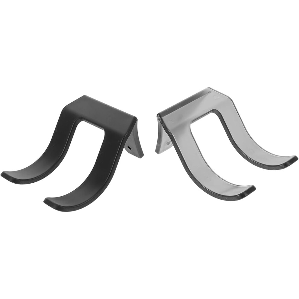 Hkhbjs 2Pcs Hair Dryer Holder Wall Mounted Styling Tool Organizer Blow Dryer Holder Storage For Bathroom Vanity Black