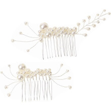 2pcs Combs for Brides Elegant Side Clip Hair Accessories Design for Weddings and Special Occasions