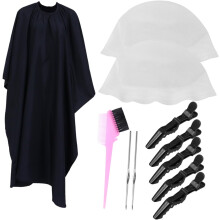 11pcs Hair Dye Tool Set Silicone Reusable Highlight Caps Hair Coloring Accessories for Highlighting and Tinting
