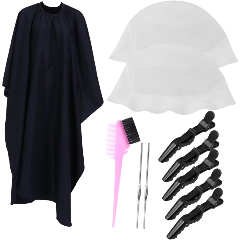 Hkhbjs 11Pcs Hair Dye Tool Set Silicone Reusable Highlight Caps Hair Coloring Accessories For Highlighting And Tinting