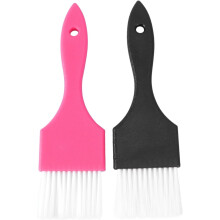 2 stuks haarverfborstels en kleurkammen, professionele kappersgereedschappen