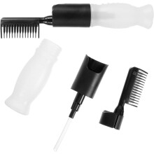 2-teiliges Set Haarfarbenflaschen-Applikatorkamm-Ölapplikatorflaschen für Haarpflege- und Färbewerkzeuge zur Anwendung auf der Kopfhaut