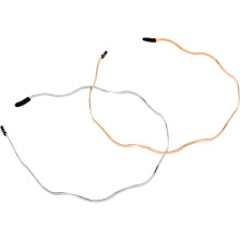 2er-Pack elegante Haarbänder mit Wellenmuster für Damen – modischer Haarschmuck für Mädchen, bequeme und einzigartige Frisur.