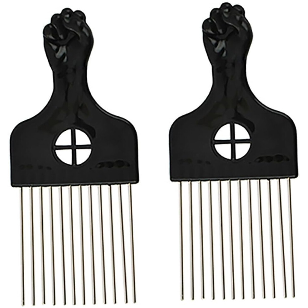 Hkhbjs 2Pcs Steel Needle Combs Hair Comb For Hair Salon Hairdressing Supplies For Men Women Girls