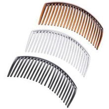 6pcs Plastic Hair Side Combs Set with Black, Coffee and Colors