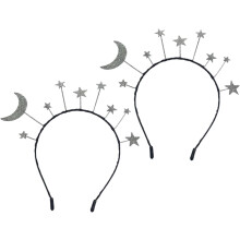 2er-Set Sterne und Reifen für Mädchen, modischer Kopfschmuck für Geburtstags- und Partyfeiern, leichtes Glitzerdesign