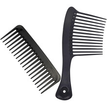 Set mit breitzinkigen Haarkämmen, 2-teilig, große Kopfhautmassage-Stylingkämme für Damen, Friseurbedarf für Zuhause und den Salon