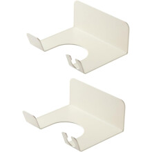 2pcs Bathroom Hair Dryer Holder Wall Mounted Drying Rack Adhesive Hair Dryer Storage Shelf