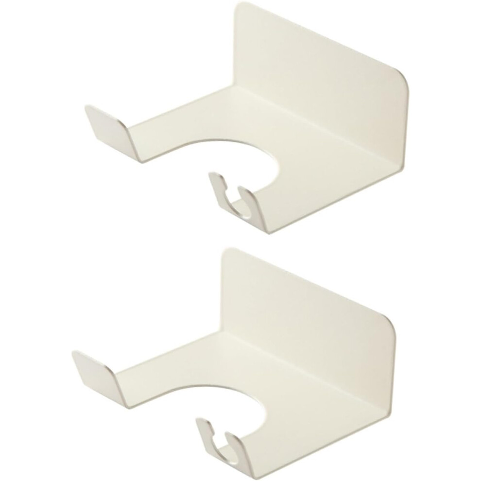 Hkhbjs 2Pcs Bathroom Hair Dryer Holder Wall Mounted Drying Rack Adhesive Hair Dryer Storage Shelf