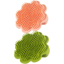 2 stuks shampooborstels voor jongens en meisjes, zachte hoofdmassageborstel voor jongens en meisjes, badscrubber voor pasgeborenen.