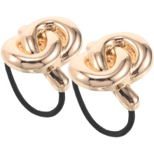 2 stk. Boho-stil metallhårbånd hårbånd jenter geometrisk strikk for kvinner