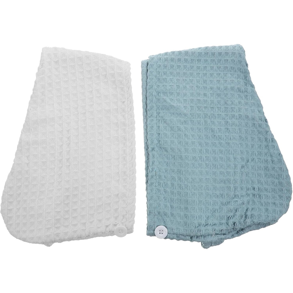Hkhbjs 2Pcs Adult Dry Hair Caps Microfiber Hair Towels Absorbent Drying Hats For Home Drying