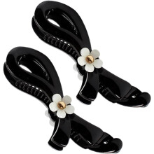 2er-Pack Haarspangen mit Blumen- und Bananenmotiv, modische Haaraccessoires für Damen und Mädchen