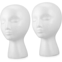 2 buc spumă cap mucegai manechin cap model perucă pălărie stand de afișare pentru salon