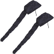 2 Stück schwarze Thermokappen für Friseursalons