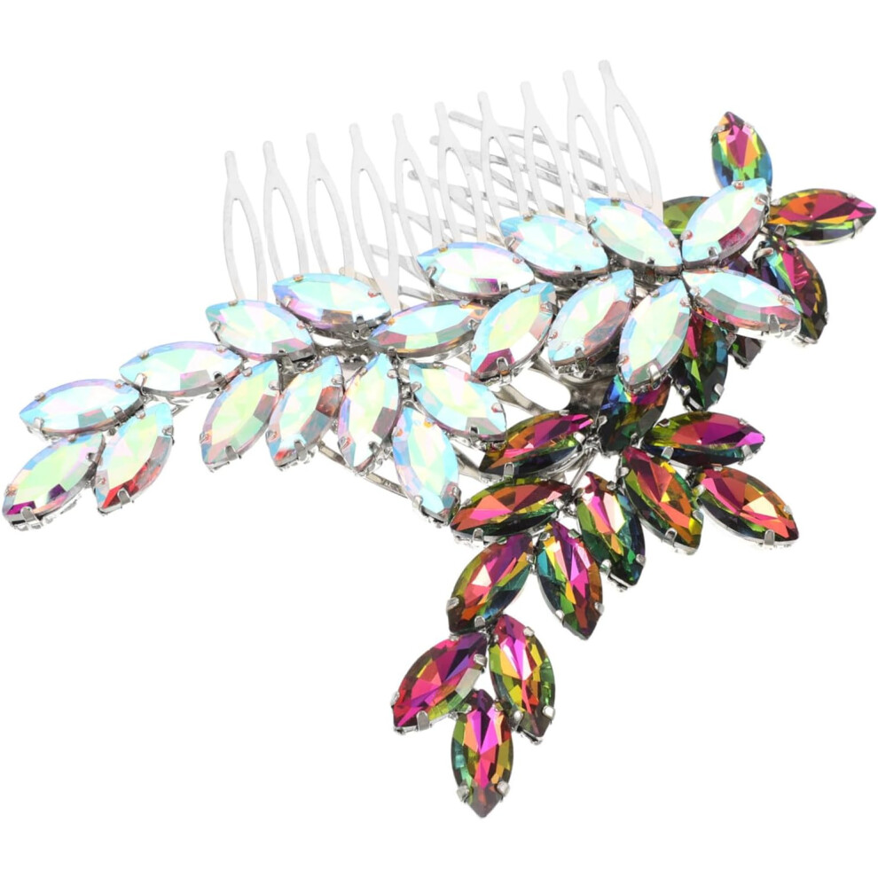 Hkhbjs 2Pcs Rhinestone Bridal Hair Combs Elegant Side Wedding Headpiece