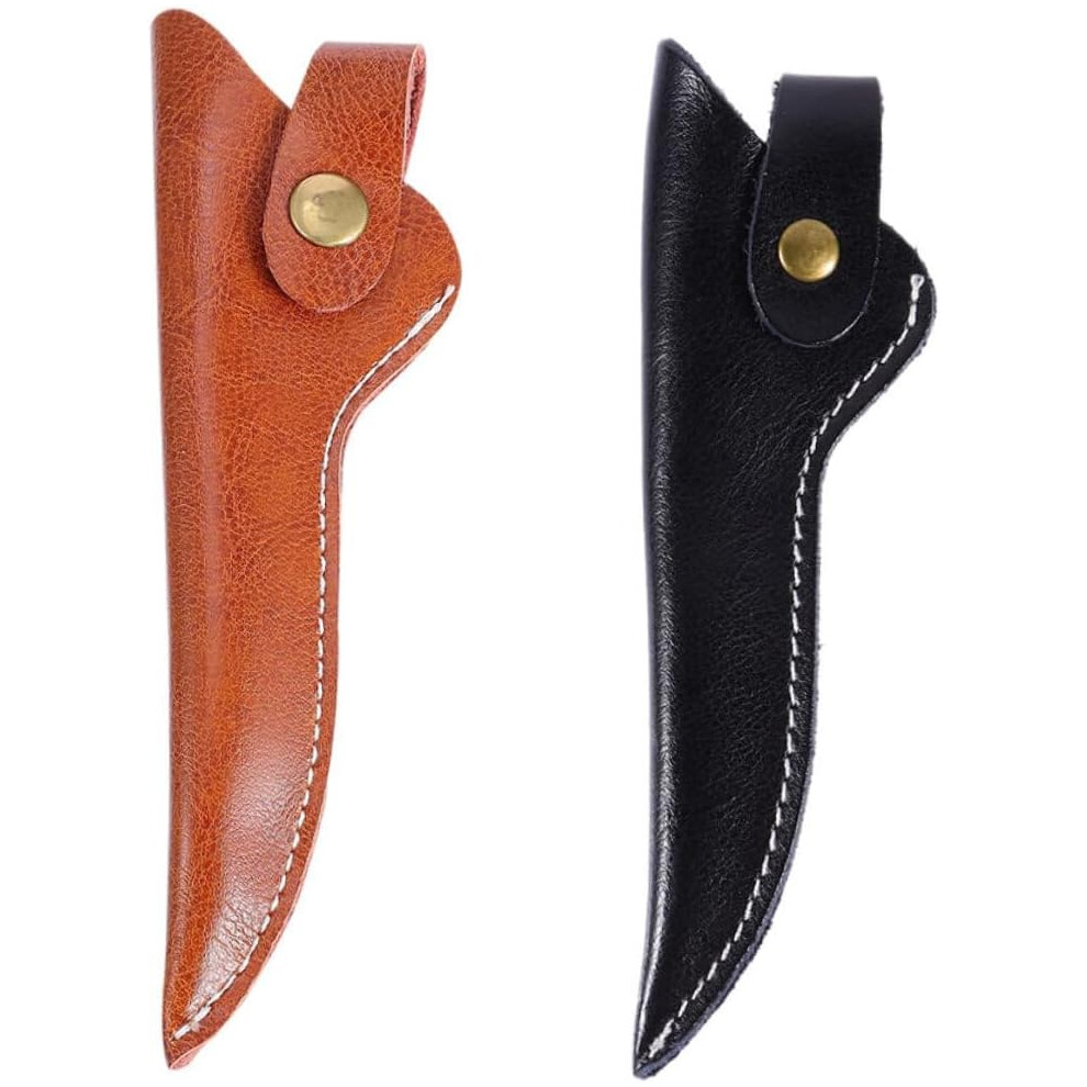 Hkhbjs 2Pcs Pu Scissor Protective Cover Sheath For Hairdressing Barber Scissors Storage Case For Protecting Your Hair Trimming Tools