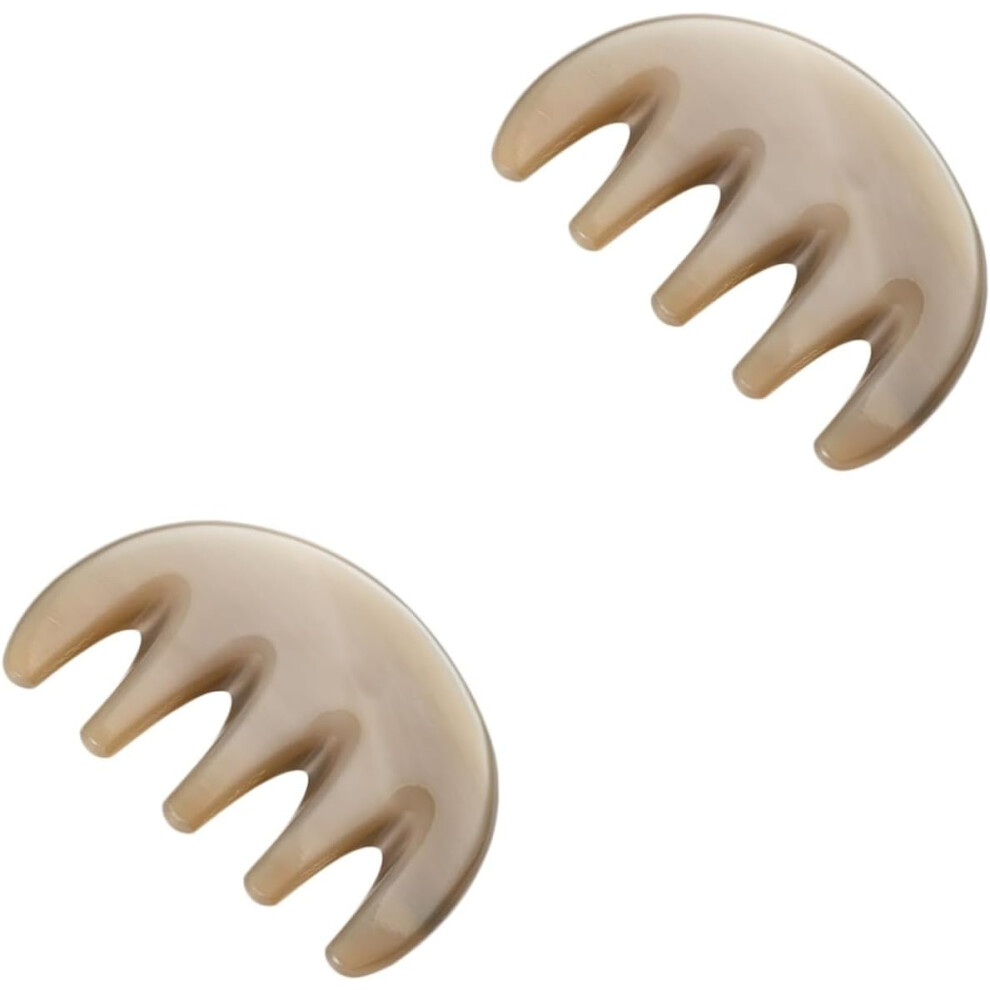 Hkhbjs Unisex 2Pcs Gua Sha Comb Wide Tooth Massager For Scalp Massage Head Tool Meridians Massage Brush
