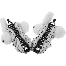 2 Stück Plüsch-Hasenohren-Haarspangen, rutschfeste Tierkiefer-Clips mit starkem Halt, niedliche Osterhasen-Haaraccessoires