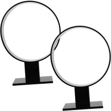 2 stuks zwarte opbergstandaards voor haarbanden, haarbandenrek, bureau-organizer voor haaraccessoires voor meisjes, display en gebruik op de toonbank.