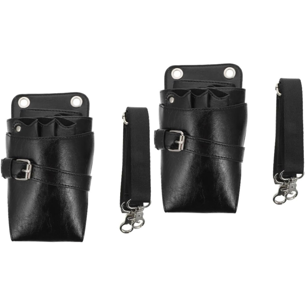 Hkhbjs 2Pcs Scissor Pouch Hair Scissor Holder Barber Scissors Shear Waist Bag For Hair Tool Bag For Carrying Accessories