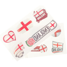 2 Sheets of Sports Body Stickers Face Accessories Party Body Stickers Decorative Fake for Face and Fans England Set