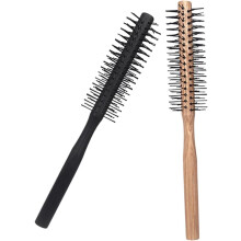 2 Stück runde Haarbürsten aus Holz, kleine Föhnbürsten zum Stylen von lockigem Haar, für Frauen, Haushaltsgebrauch