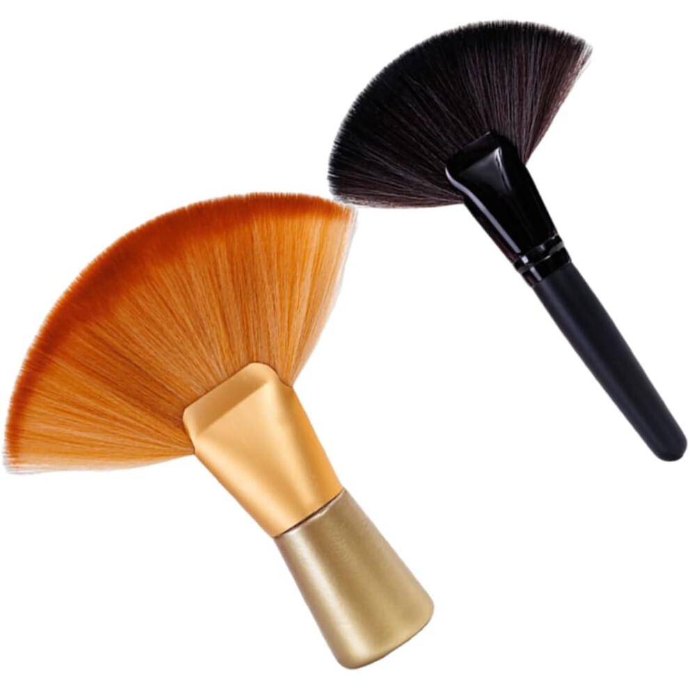 Hkhbjs 2Pcs Recommended Hair Brushes Barber Cleaning Brush Soft Hair Sweeping For Salons Home Use Neck Duster